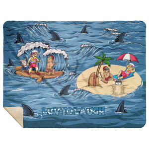 Bubby Paddle Boards Custom Made Premium Mink Sherpa Blanket