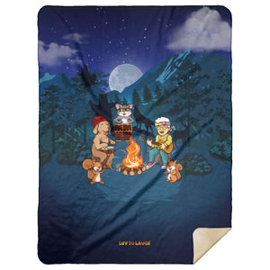 Bubby’s Campfire Band Custom Made Premium Mink Sherpa Blanket