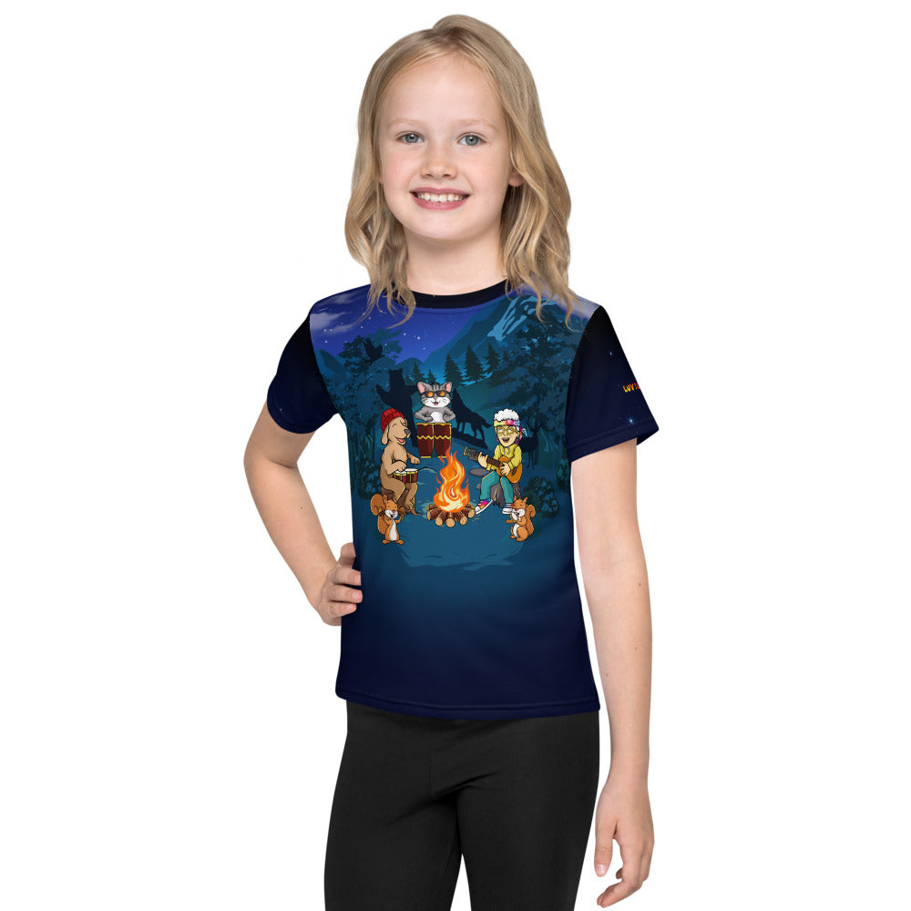 Bubby’s Campfire Band Precision-Cut & Hand-Sewn Kids Shirt