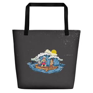 Bubby Paddle Boards Custom Made Large Tote Bag with Pocket