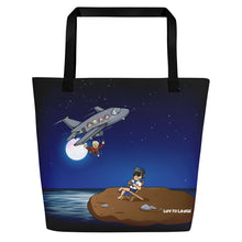Load image into Gallery viewer, Bubby Bails Nighttime Custom Made Large Tote Bag with Pocket