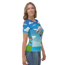 Load image into Gallery viewer, Bubby Bails Precision-Cut and Hand-Sewn Women’s Crew Neck Shirt