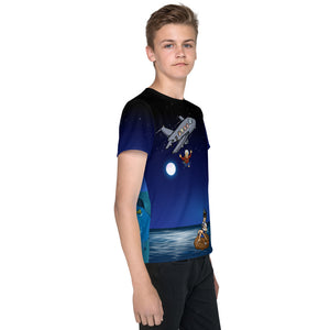 Bubby Bails Nighttime Premium Hand-Sewn Youth Crew Neck