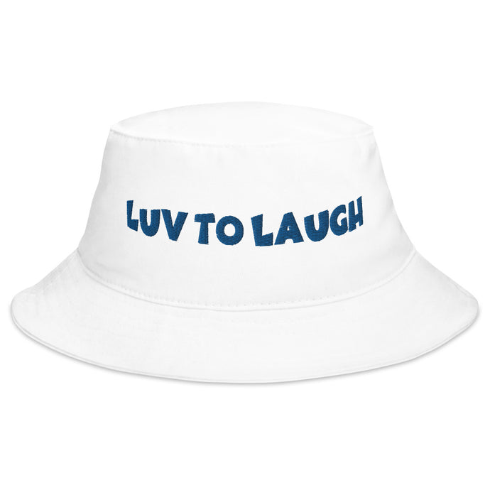 Luv To Laugh Bucket Hat White
